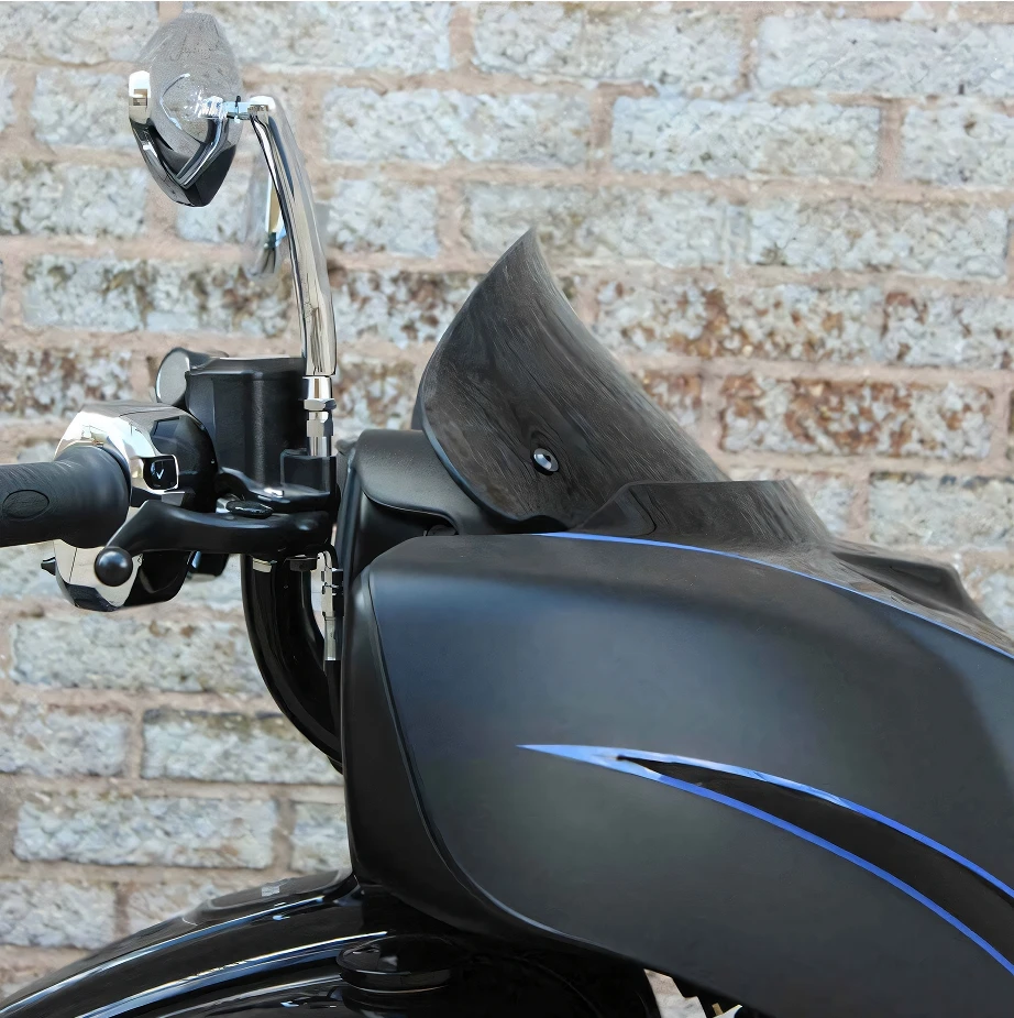PANICAL Tall Windshield For Indian Chief/Roadmaster/Highway Master (2014-2025) - 16" Gray, Fog & Wind Protection - View #7
