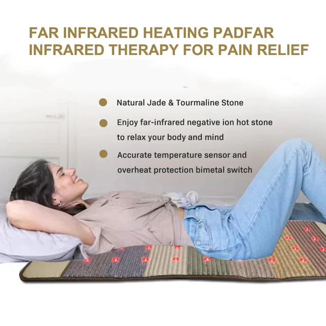 Far Infrared Natural Photon Jade Tourmaline Heating Pad Pro Hot