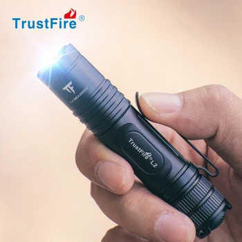 Trustfire L2 전술 Led 손전등 XP-L HD 1000 루멘 2 모드 IPX8 강력한 전원 14500 AA 배터리 포켓 작업 빛
