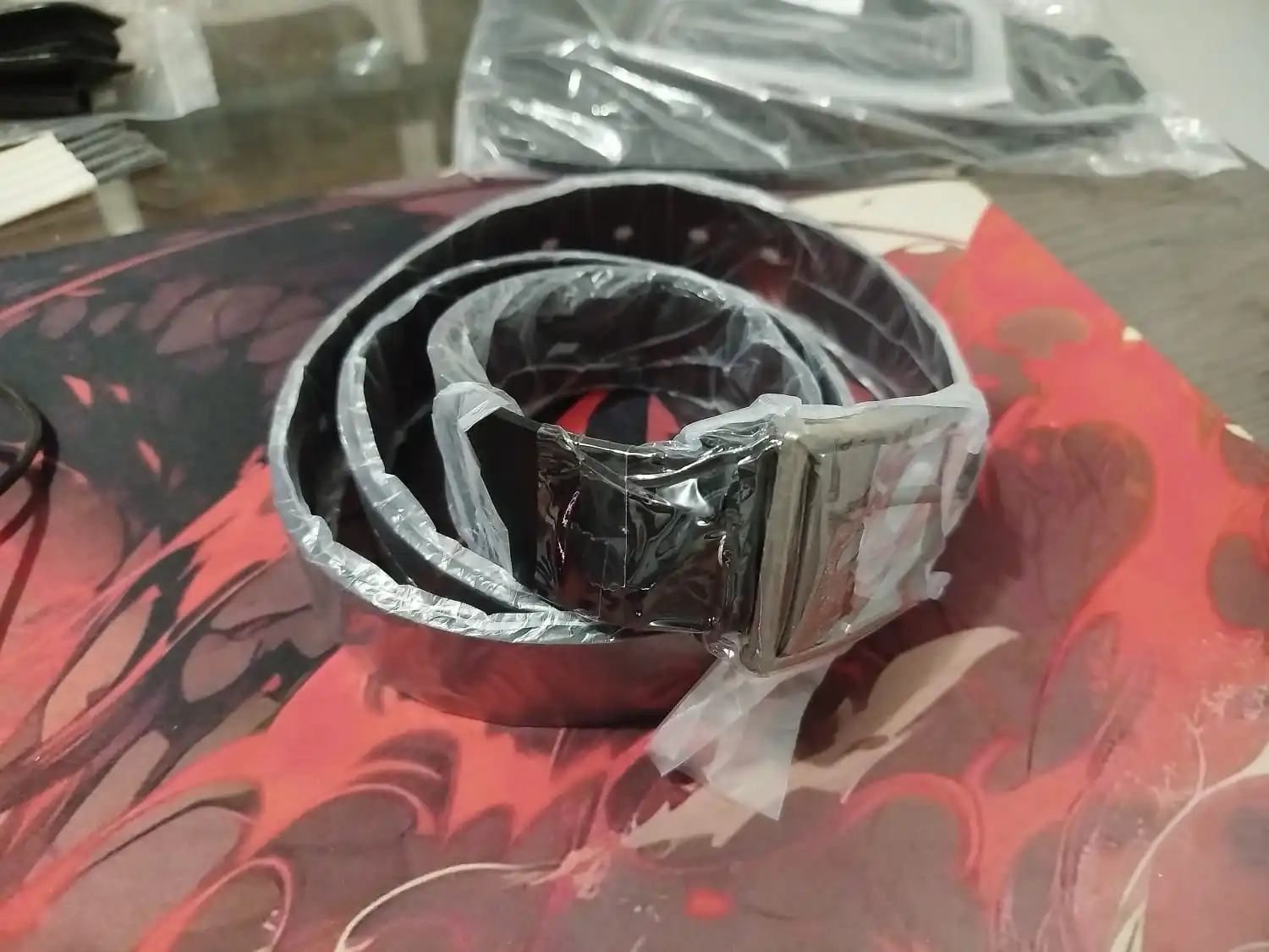 MIDNIGHT SOVEREIGN™ – Black Buckle Genuine Leather Belt photo review