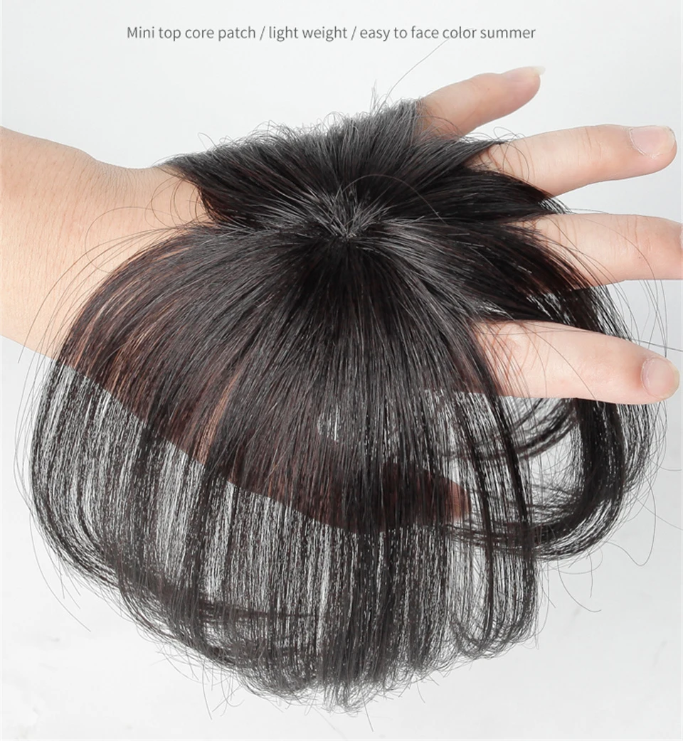 Pezzo Di Ricambio Che Copre I Capelli Bianchi Fermaglio Per Capelli Senza Cuciture Invisibile Naturale In Frangia Per Capelli Parrucchino Sintetico Ca