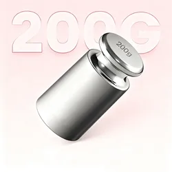 Precision Stainless Steel Calibration Weights Set - Chrome - Plated, Household and Professional Use (200g)