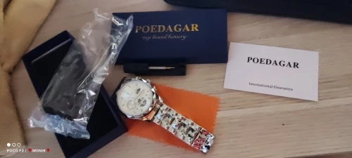 POEDAGAR Luxury Men's Quartz Watch photo review