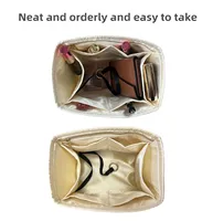 For Picotin 18 22 26 Insert Bags Organizer Makeup Handbag Organize Inner Purse Portable base shaper Premium Silky(Handmade） 2
