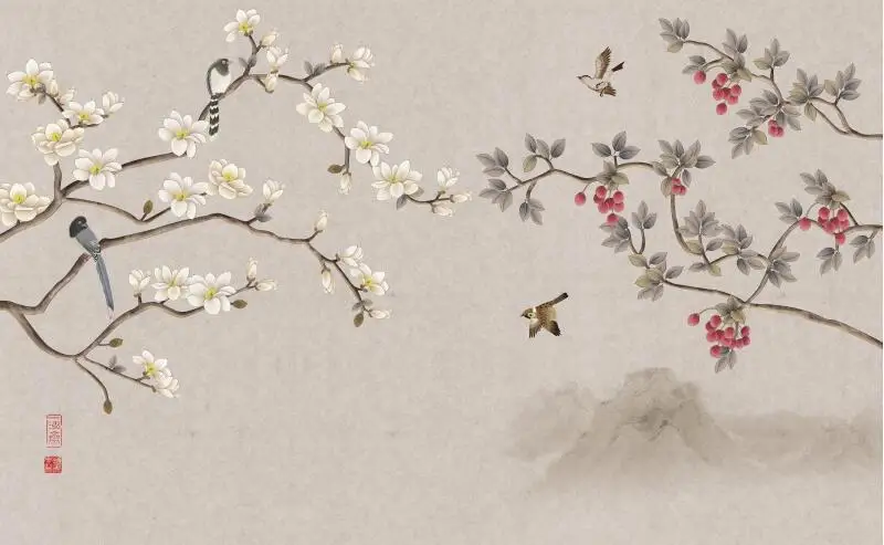 peça de fundo de tv de bambu, peça de revestimento chinês