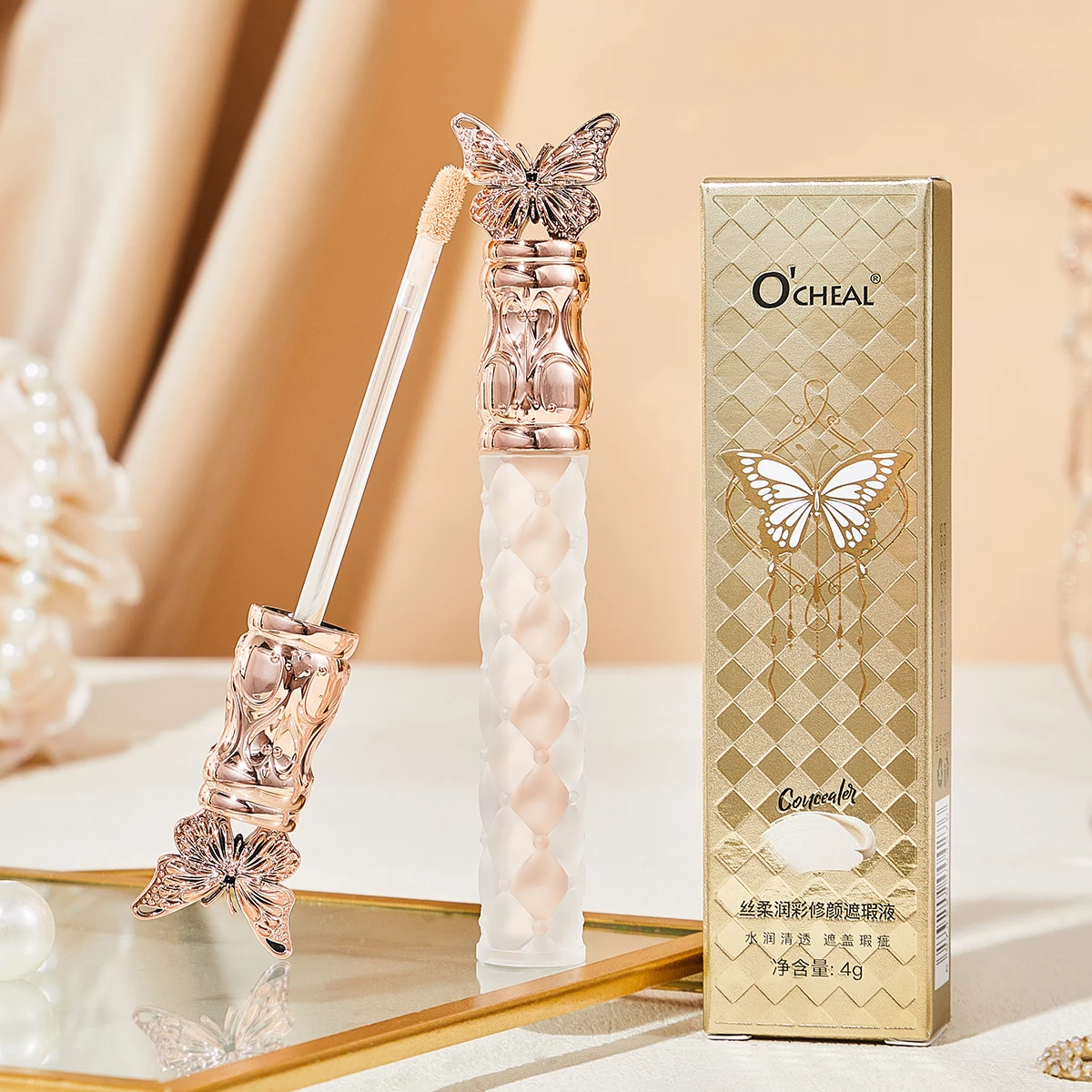 Ocheal Makeup Base Foundation Cream for Face Concealer Contouring for Face Bronze Makeup Cosmetics Long Lasting Moisturizing 3