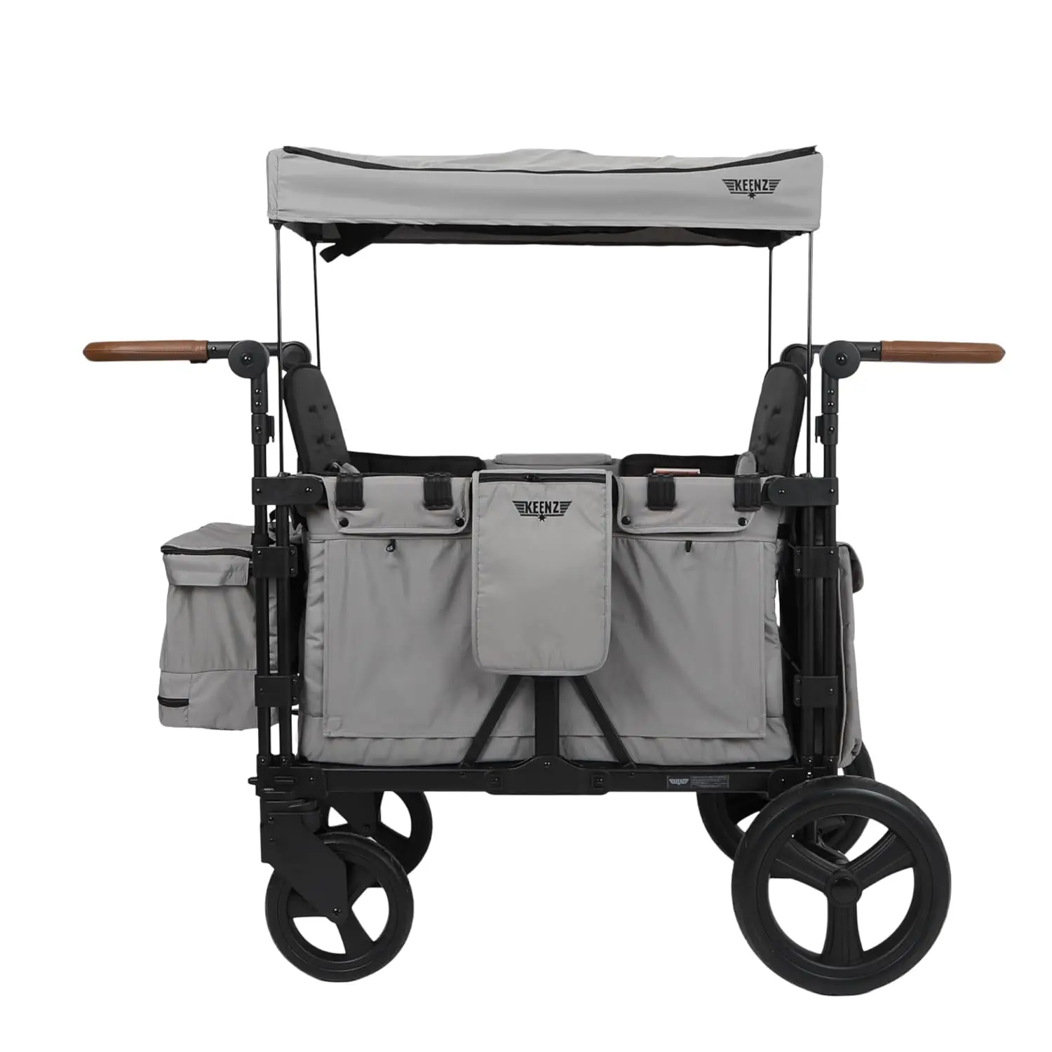 Keenz XC 2.0-Luxury 2 Passenger Stroller Wagon for Kids Foldable 2 Passenger Quad Seater with Adjustable Canopy