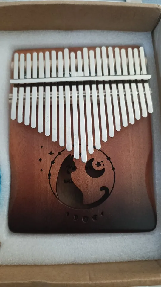 Thumb Piano Kalimba Solid Wood Veneer 17/21 Keys for Music Learning photo review