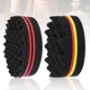 Oval Double Sides Magic Twist Hair Brush Sponge Brush Big Holes Barber Sponge Brush Twist Hair Afro Curl As Hair Care Tools 2