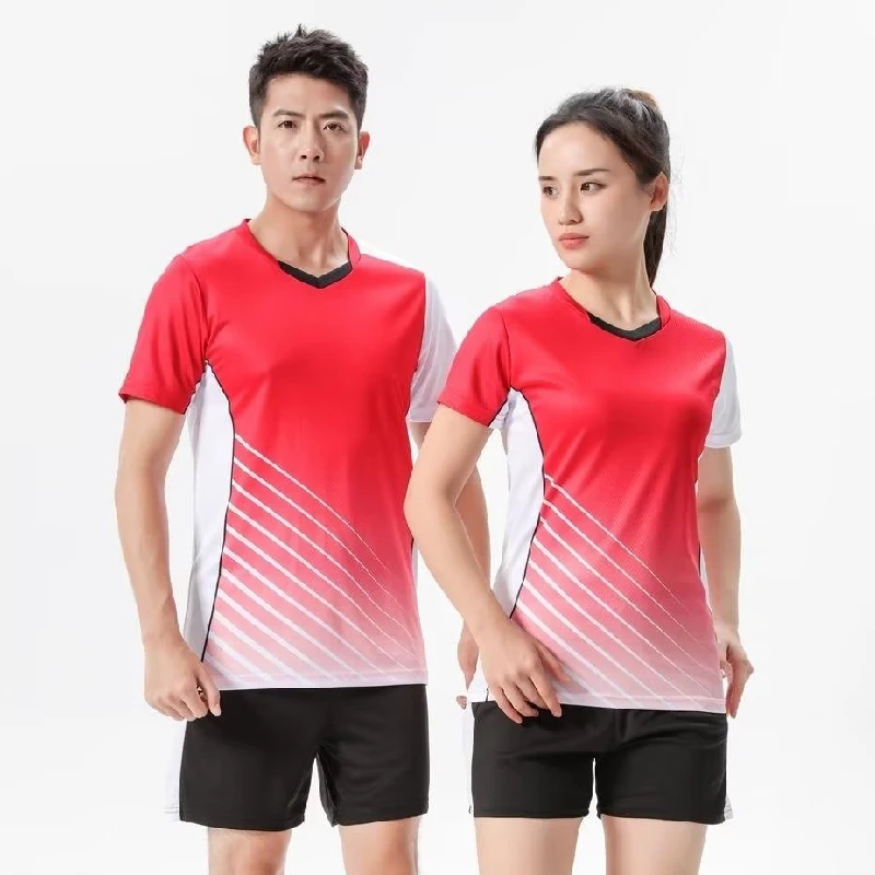 Volleyball Jerseys Unisex Volleyball Set Men Women Tennis Badminton Jerseys Suits Shirt Shorts Team Uniform Customize Breathable