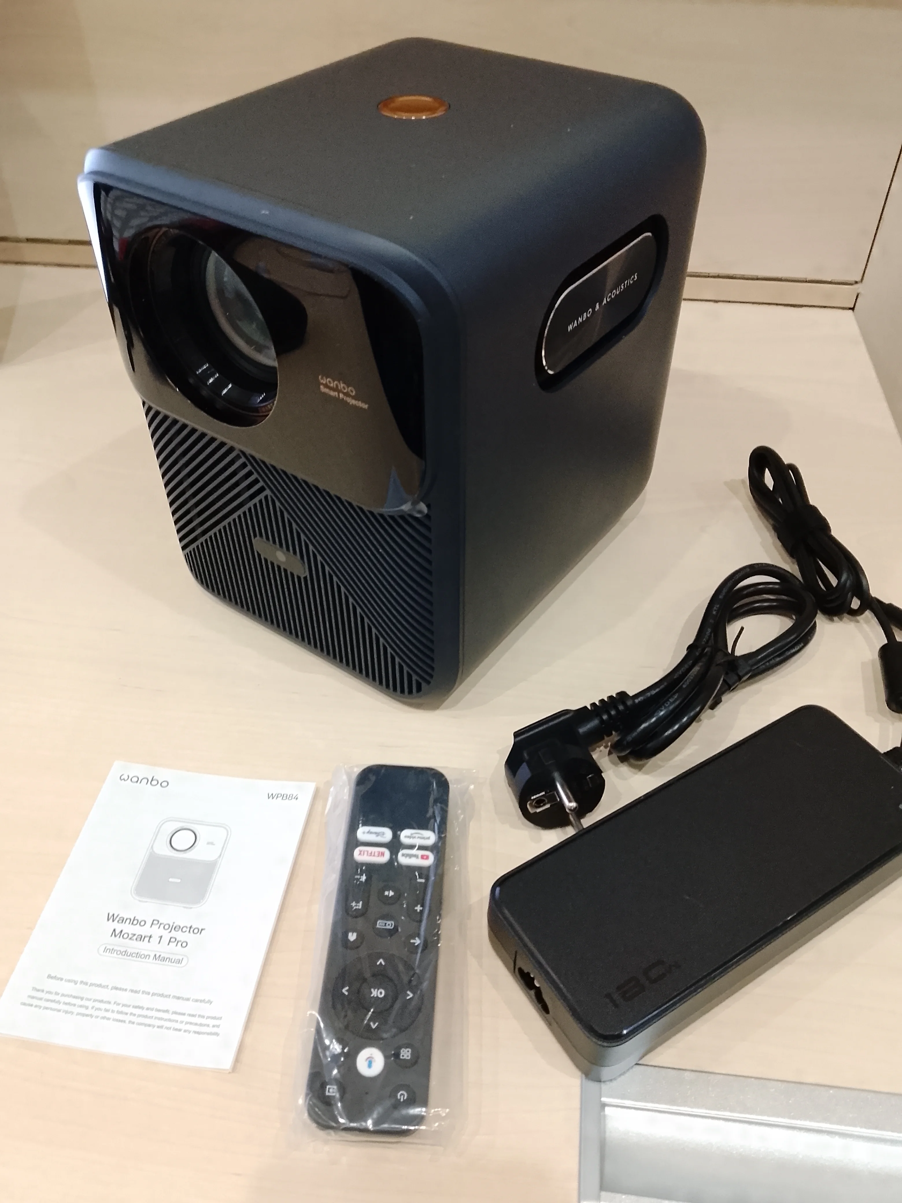 Wanbo Mozart 1 Pro Projector Android TV 11.0 Google Assistant