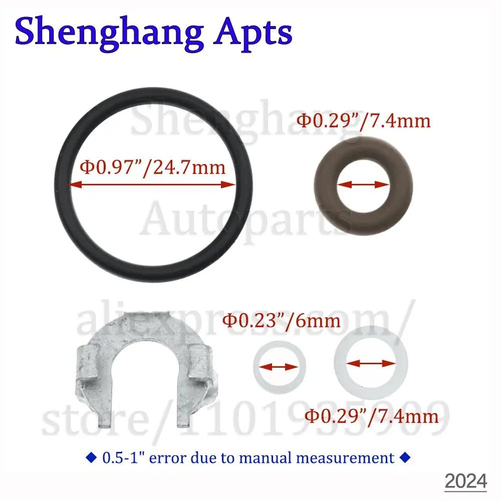 Injector Repair Kits Injector Repair Gasket Kit O-Ring for Audi A1 A3 VW Jetta Polo Tiguan Golf Seat Ibiza 1.4L 03C198149 03C906036M