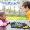 Chain Triangle Chess Game, Geometric Chess Game, Board Games for Family Night, Family Games for Kids and Adults, 2 to 4 Players 1