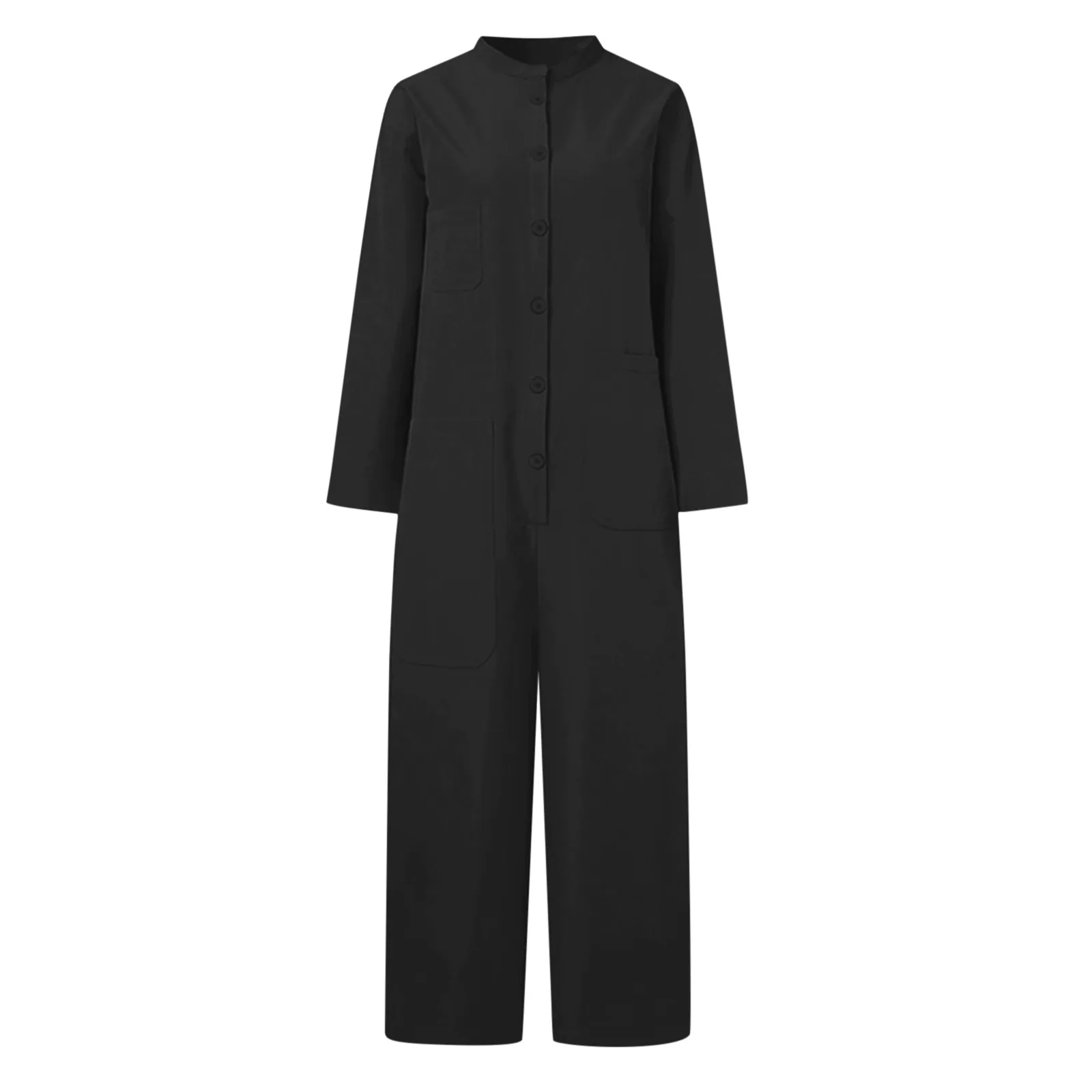 Ladies Onesie Bodysuits Trouser Pant Loose Causal Female Women Solid One-Piece Romper Overalls Jumpsuit Streetwear Plus Size 6