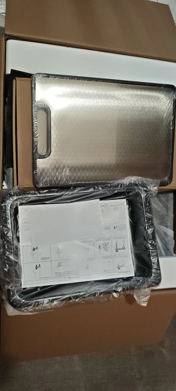 304 Stainless Steel Single Slot Kitchen Sink with Faucet photo review