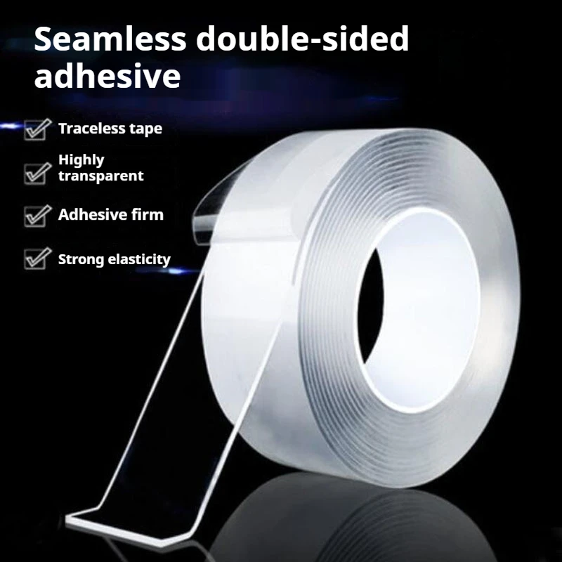 1M/2M/5M Nano Tape Double Sided Tape Transparent No Trace Reusable Waterproof Adhesive Cleanable Home gekkotape double sided adhesive tape double sided tape adhesive tape waterproof tape sealing tape
