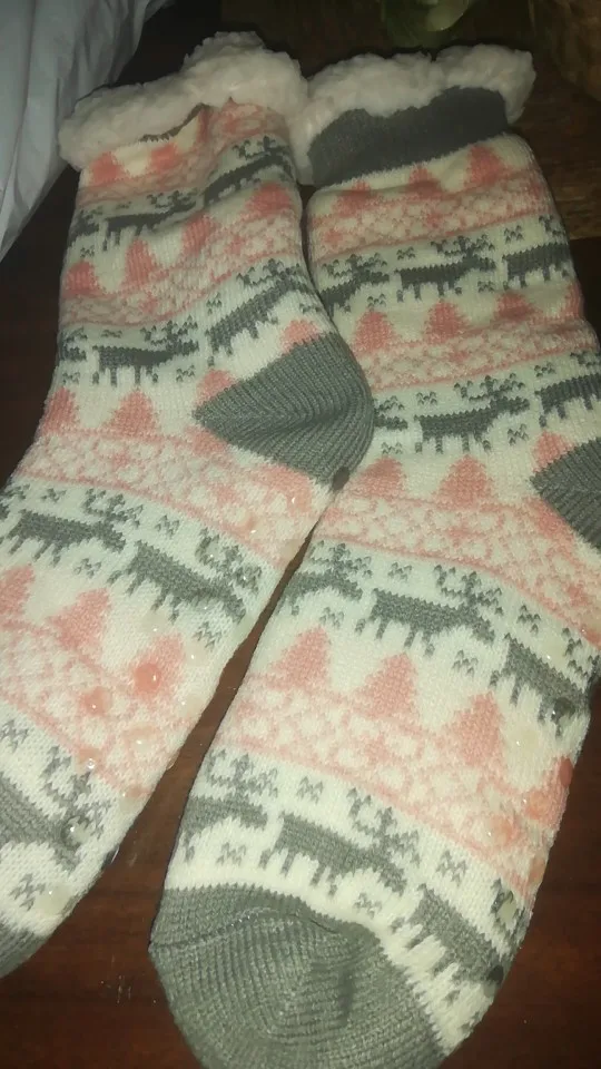 Flauschige Wintersocken mit niedlichen Tiermotiven photo review