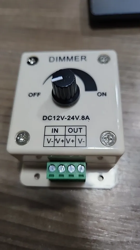 White LED Dimmer Adjustable Brightness Led Strip Controller Switch photo review