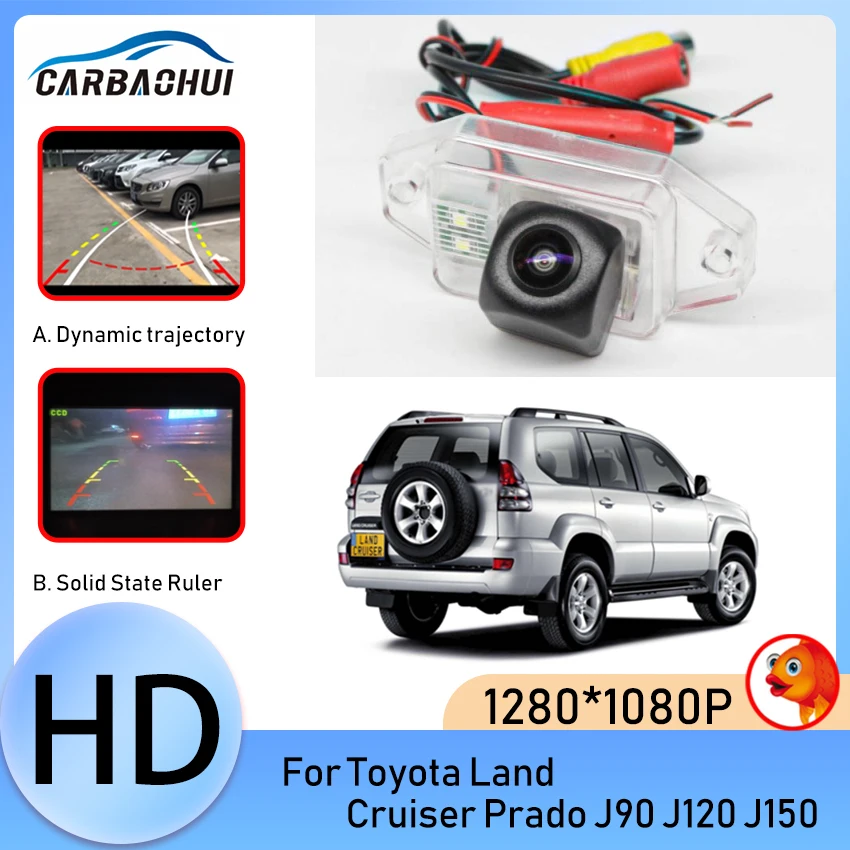 

Intelligent Dynamic Trajectory Tracks Car Rear View Camera Reversing Backup Camera For Toyota Land Cruiser Prado 1998~2014