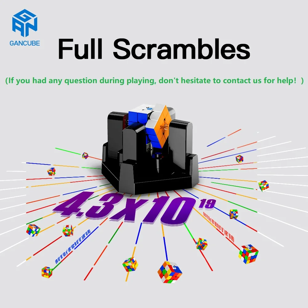 GAN 로봇 자동 큐브 솔버, 356i 2 i3 iplay iCarry Speed Cube와 호환, 최신 버전 앱 지지대 (큐브 미포함)