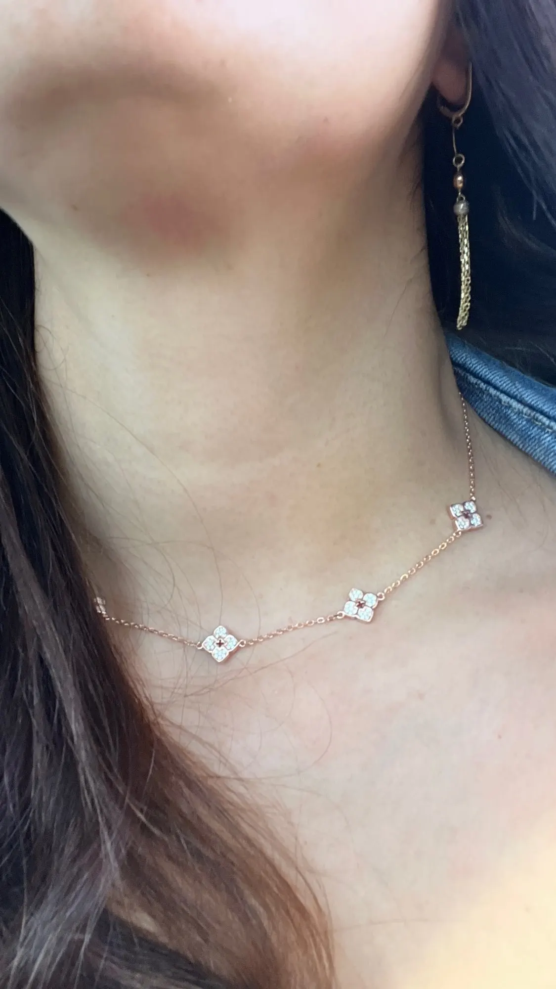 "Sabrina" Moissanite Choker Necklace