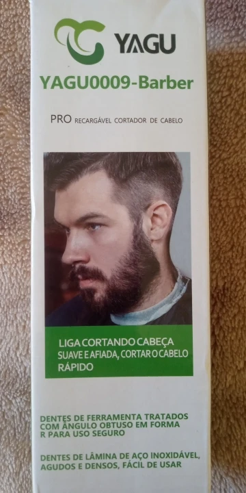 Máquina De Cortar Cabelo Parágrafo Barba Masculina Designer Aleatório Elétrico Profissional photo review