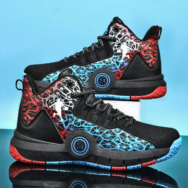 Free shipping 2022 NEW Unisex Red Sneakers for Men Mesh Sports Trainers Running Shoes Summer Male Women  35-47 Size Breathable 803-No.24 Blue