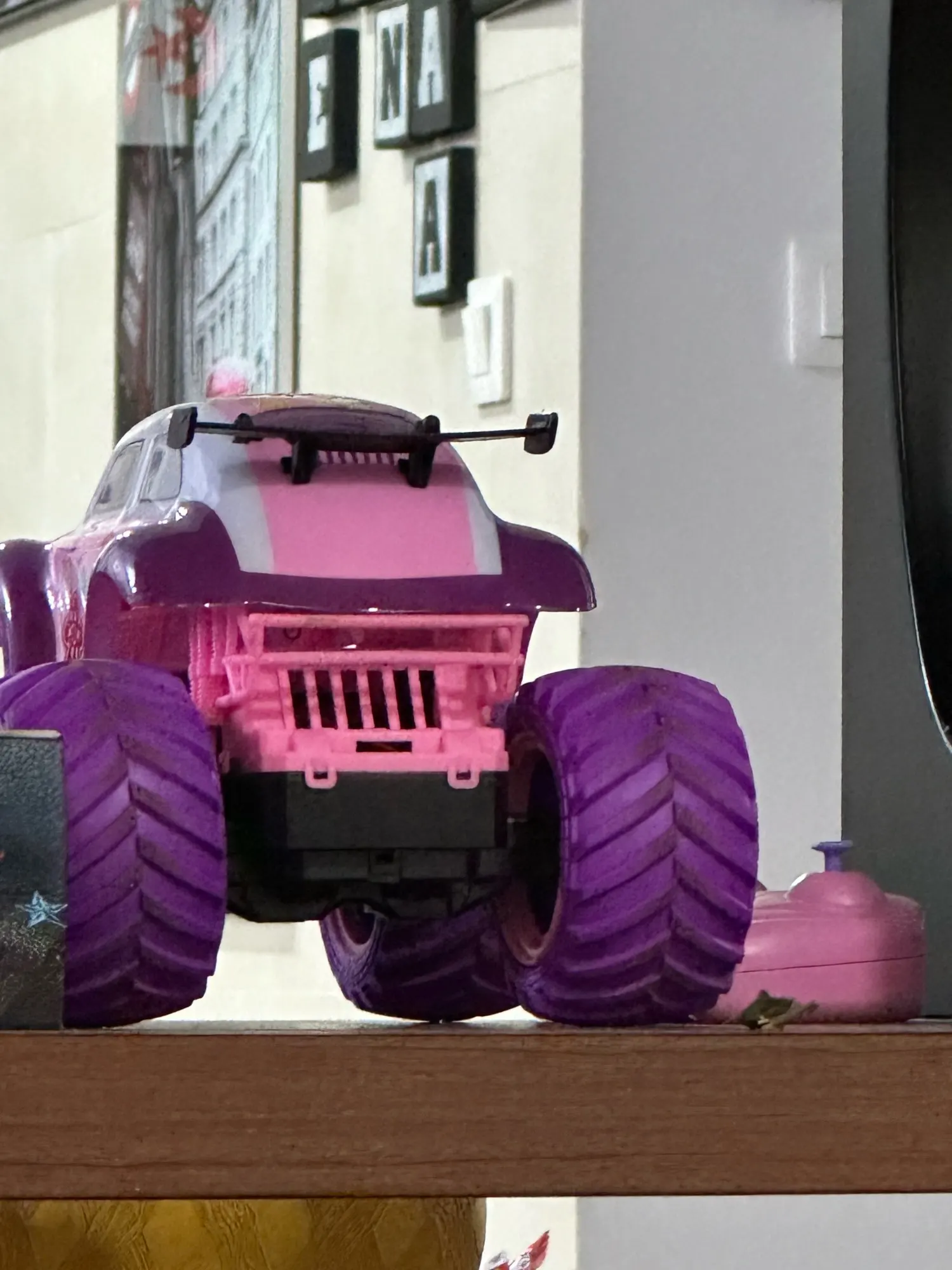 Pink Rc Car Electric Drive Off-Road 2.4G Big Wheel High Speed Purple Remote Control Trucks Girls Toys for Children photo review