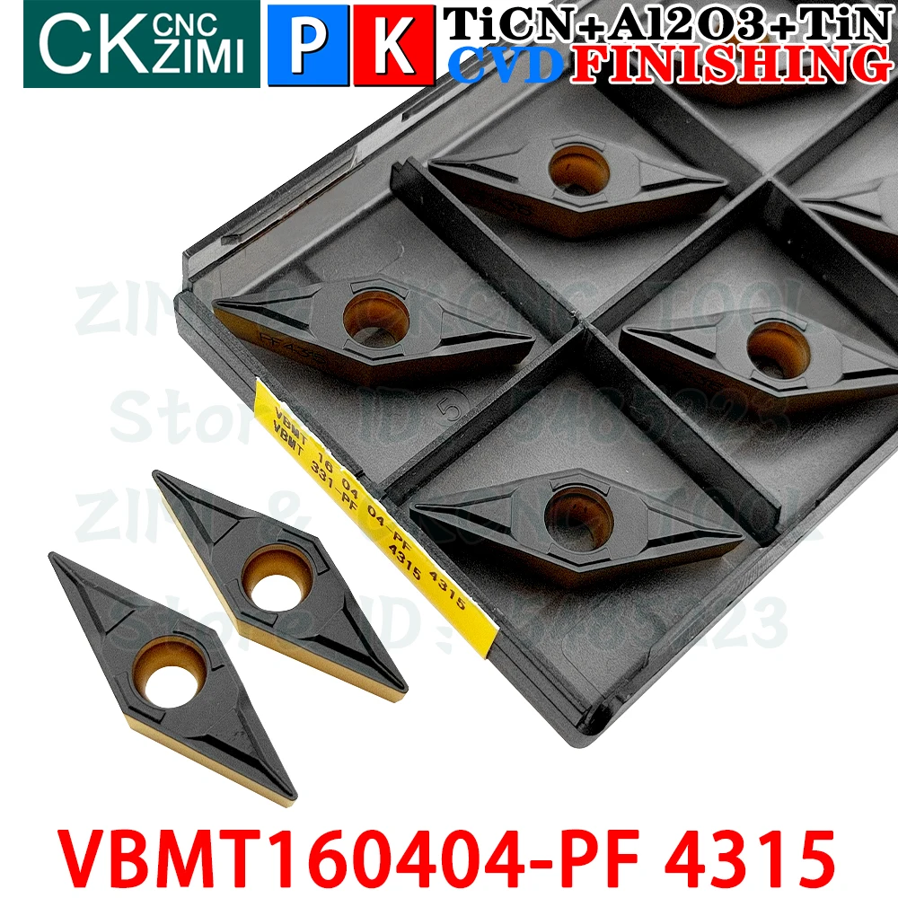 10p Vbmt160404-pf 4315 Vbmt 160404 Pf 4315 Carbide Inserts