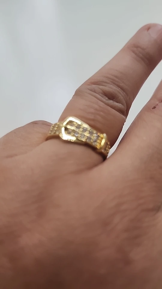 Fashion Gold Color Stainless Steel Rings photo review