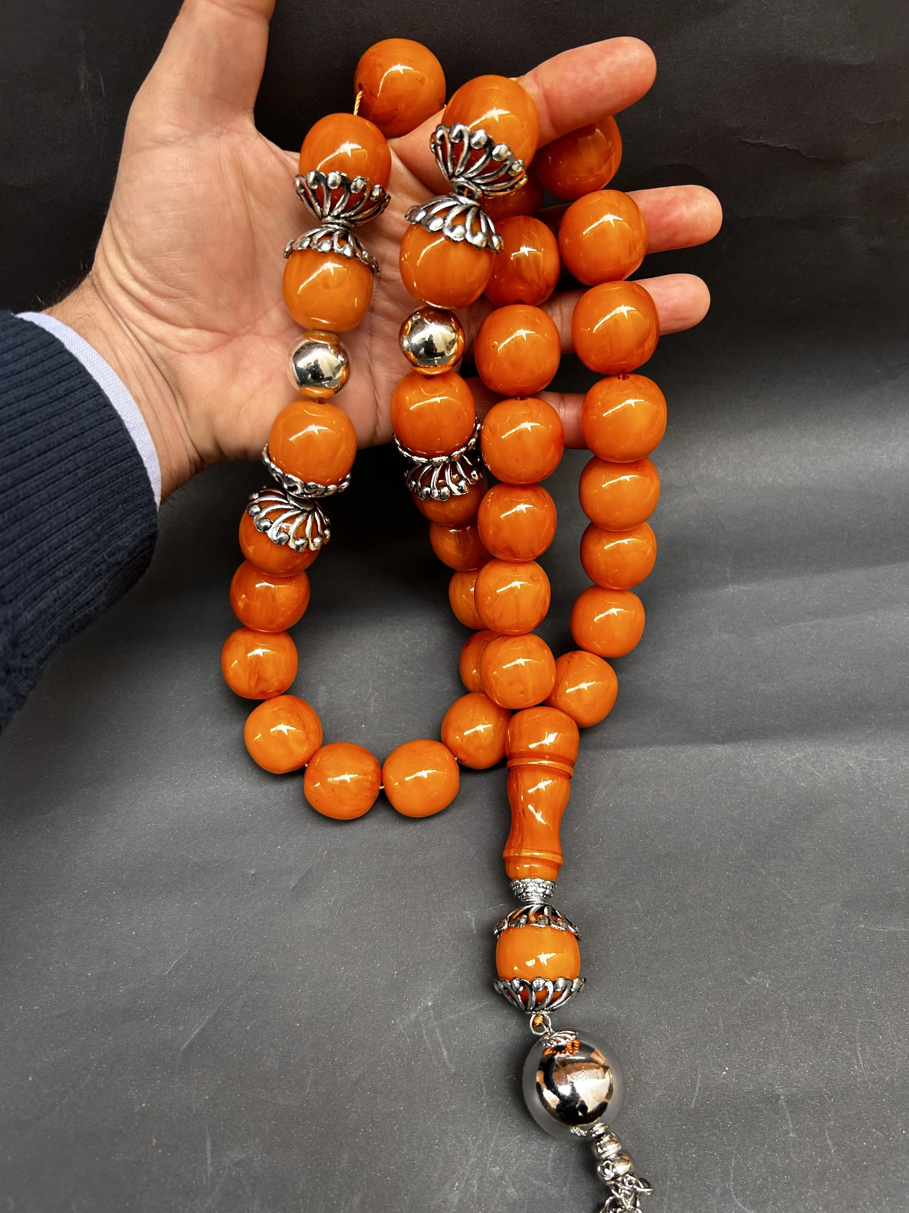 

Very Special Handmade RosaryOttoman Rare Antique Faturan German Amber Sandalous Misbaha Prayerbeads Rosary Tasbih Tesbih İslam