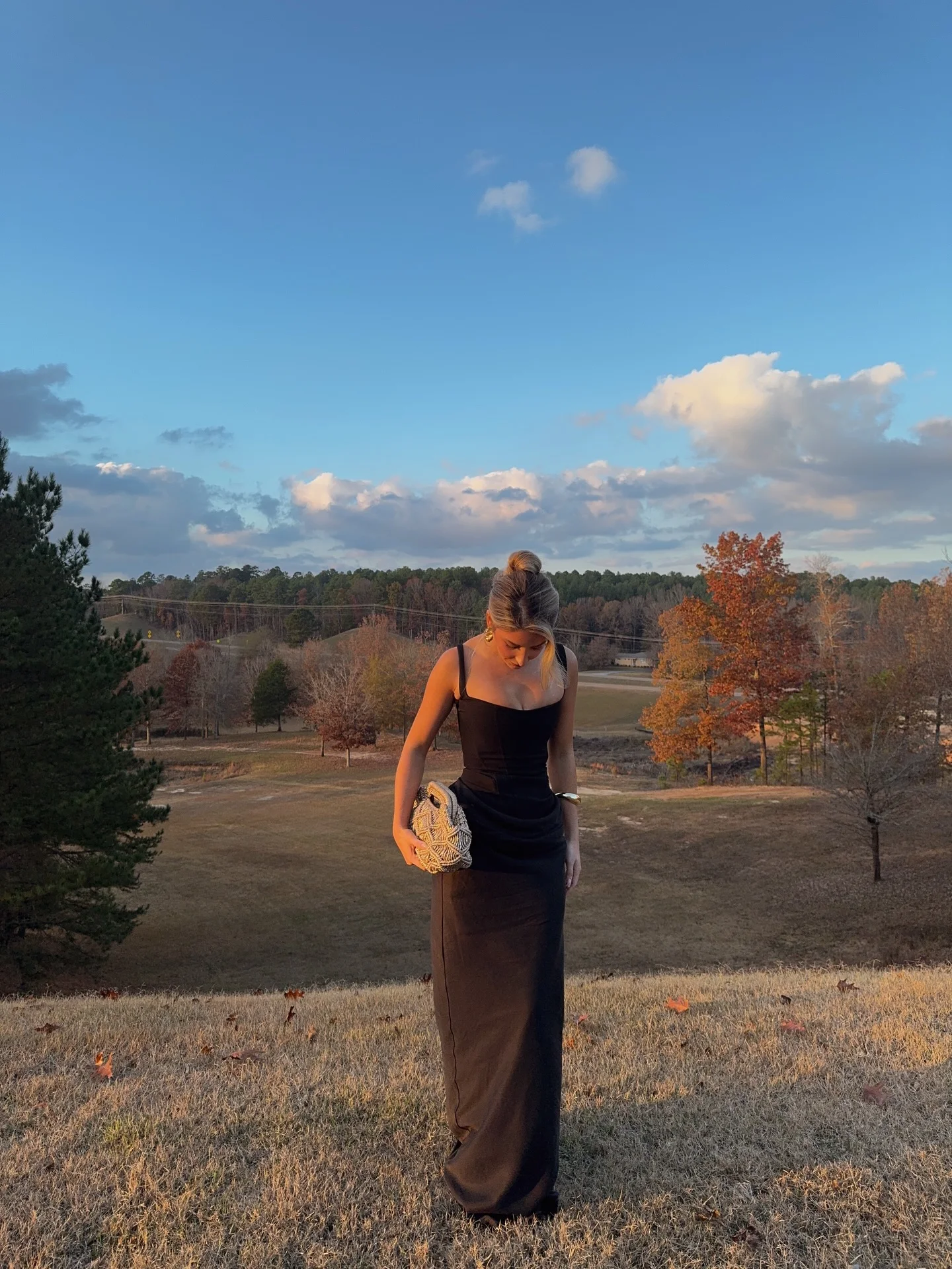 Women Brown Pleated Sling Maxi Dress Square Neck Sleeveless Off-shoulder Waist Cinching Slim Dresses Fashion Evening Party Gowns photo review