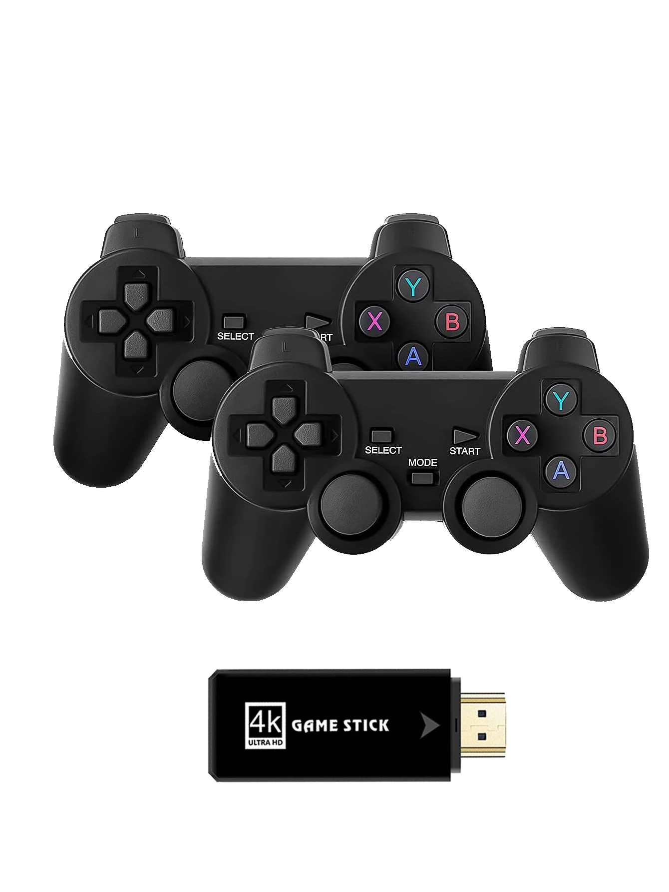 Game Stick Lite 4K + 2 Controles Sem fio e 15 Mil Jogos Retro