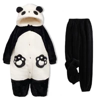 Winter Unisex the Panda Robes Costumes Onesies Kigurumi Unicron Cosplay Pajamas Adult Pyjamas Animal Sleepwear Jumpsuit Anime 5