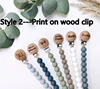 MIYOCAR Personalized Baby Name Pacifier Clip, Custom Fabric Pacifier Clip Baby Boy Baby Girl Cute Pacifier Clip, Pacifier Holder 3