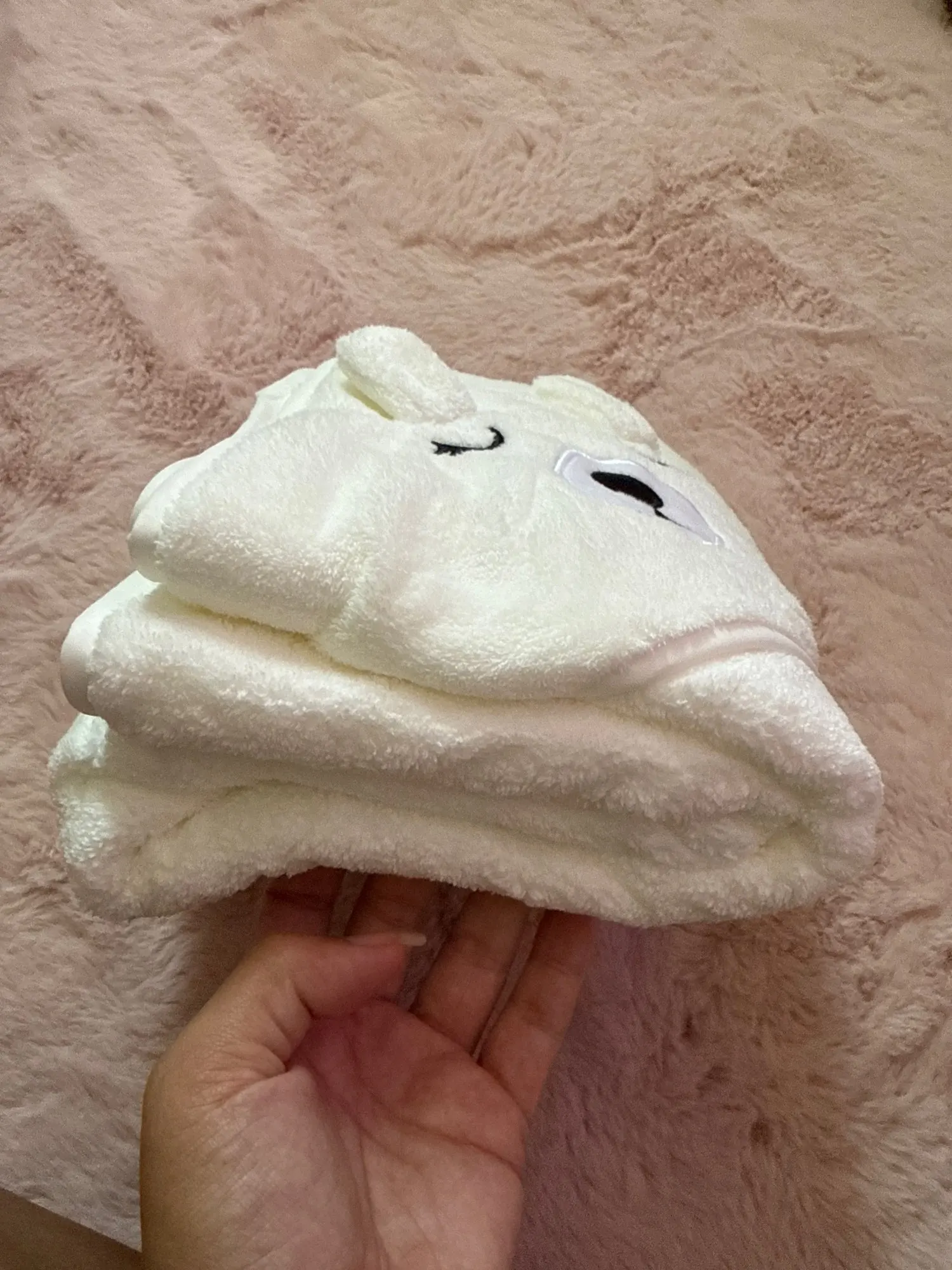 Comentário sobre a toalha de banho com capuz para bebé