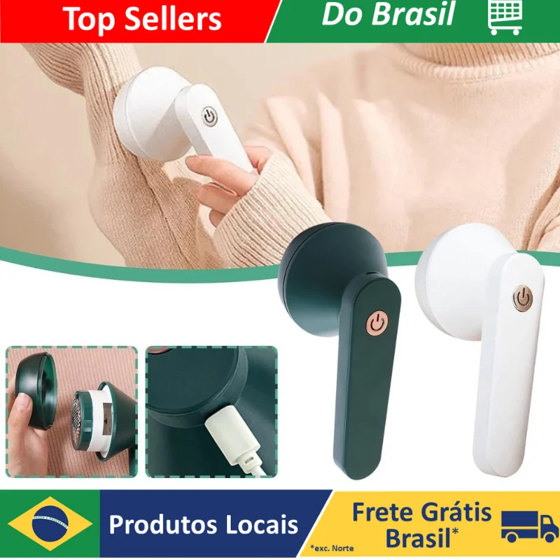 Papa Bolinhas Elétrico Tira Pelos de Roupas Removedor Aparador Sem Fio Recarregável