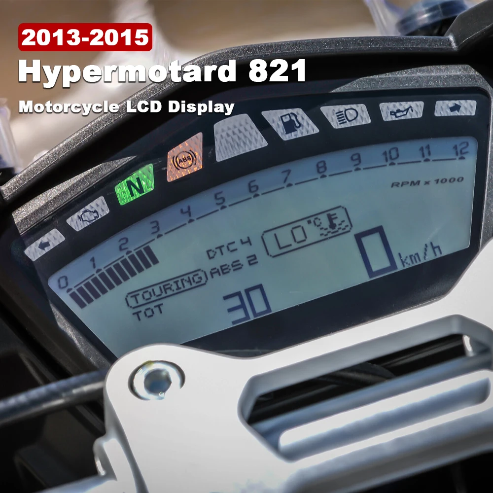 

Motorcycle Instrument for Ducati Hypermotard 821 2013 2014 2015 LCD Screen Display Speedometer Tachometer Odometer Accessories