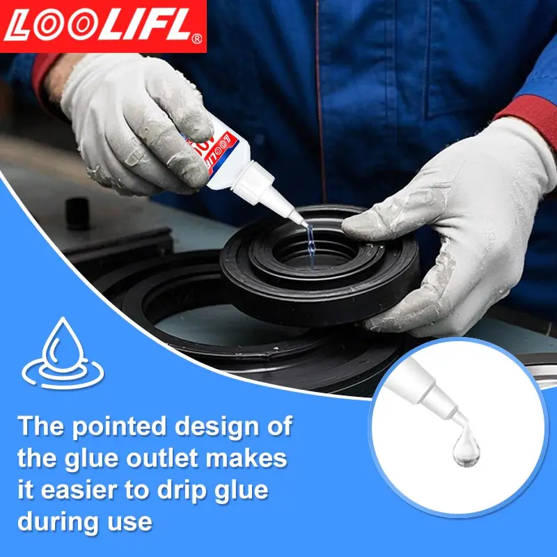 Ultra-fast-drying adhesive, auto parts maintenance adhesive, waterproof and anti-loose. 2