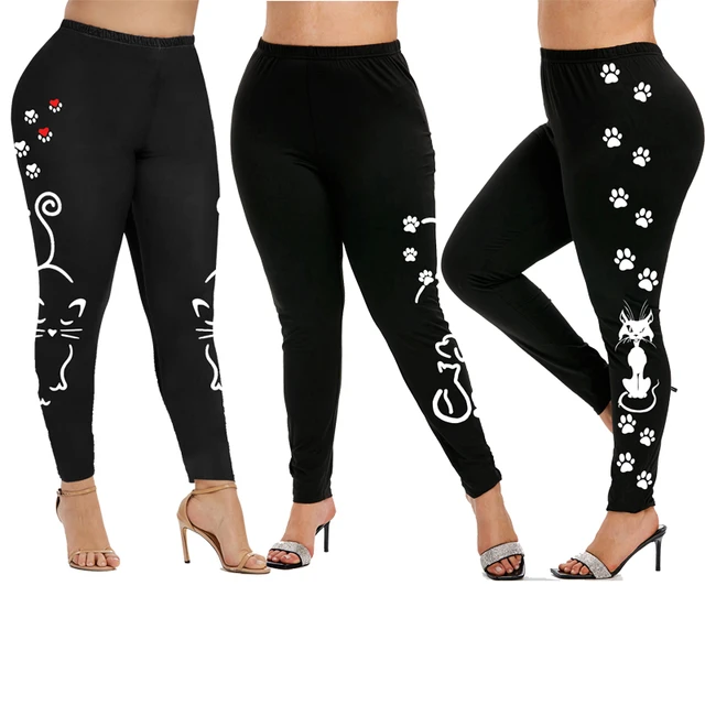 2023 Christmas Leggings for Women Side Pattern Leggings Cute Holiday Lounge  Pants Yoga Workout Leggings Tights Black at Amazon Women's Clothing store