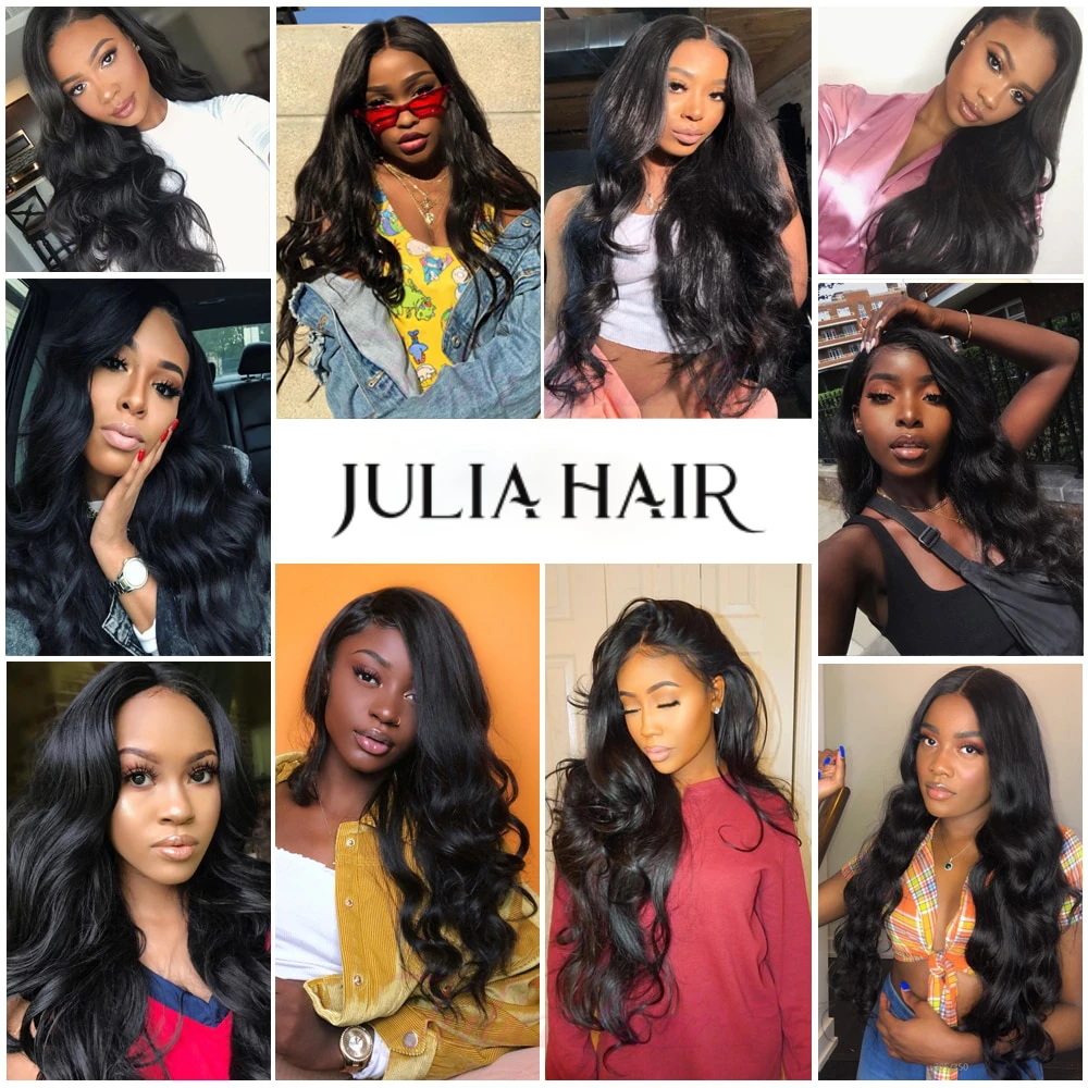 Julia 30Inch Body Wave Brazilian Virgin Hair Bundles Natural Color 100% Human Hair Weave 1/3/4 pcs for Africa American Women images - 6