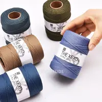 3.0MM x 100Yards Chunky Polyester Knitting Yarn Poly Tube yarn for Bag & Rug, Crafts Accessories Polyester Tube yarn 2