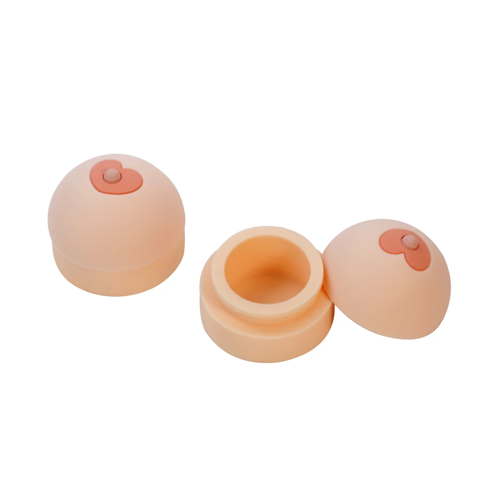 5ML Nipple Wax Jar silicone Wax Container Cosmetic Bottle Makeup Cream Case Earrings Moisturizer Lip Balm 1pcs