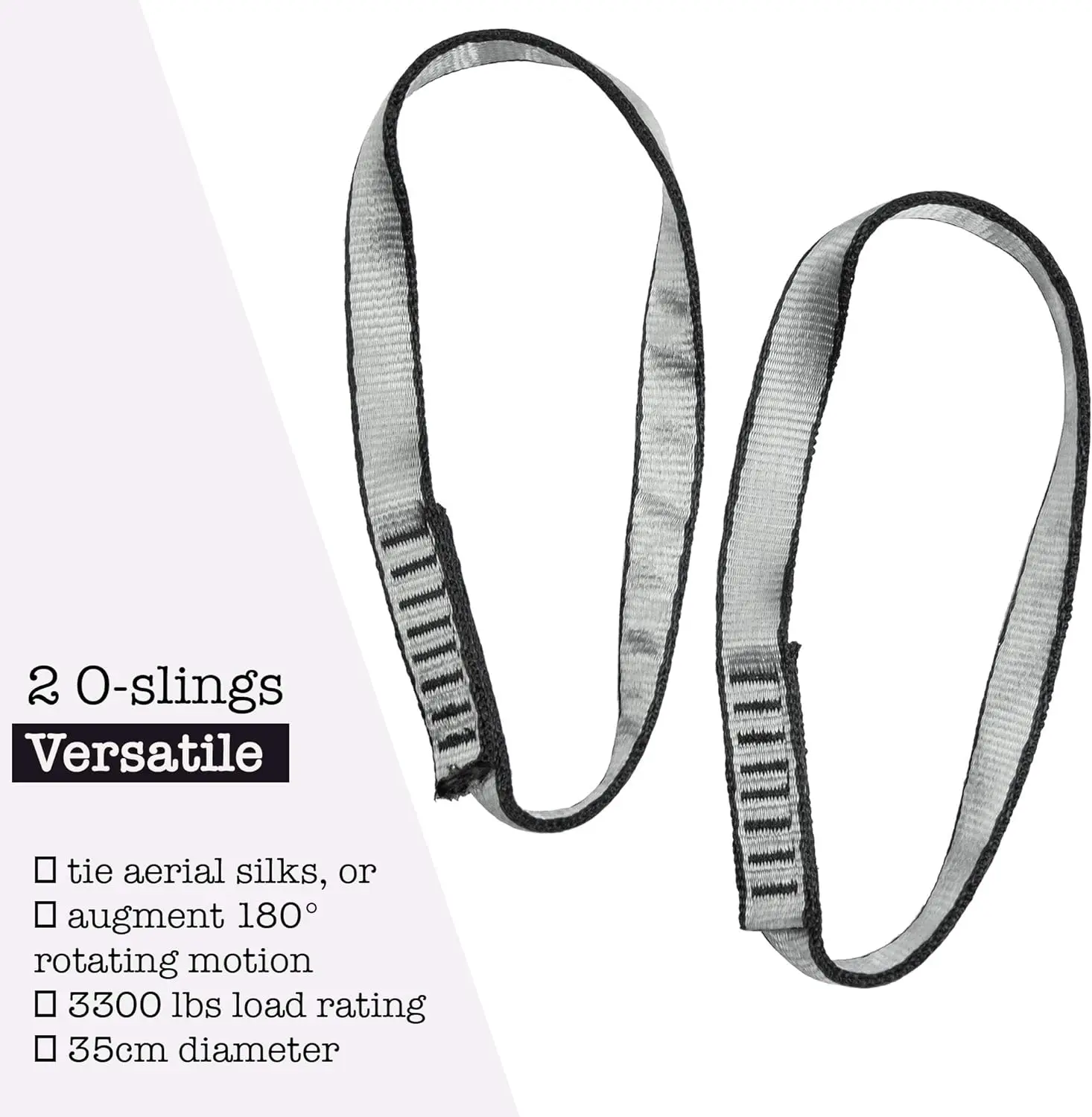 Description Picture 2 of item35CM Yoga Belts Yoga Daisy Chain O-Sling Extension Rope Hanging Ropes  for Hammock Aerial Yoga Swing/Sling