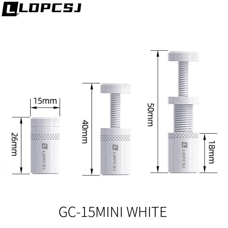 Support GPU En Alliage D'aluminium Blanc – Hauteur Réglable 74-120 Mm, Base Magnétique – Anti-affaissement Carte Graphique
