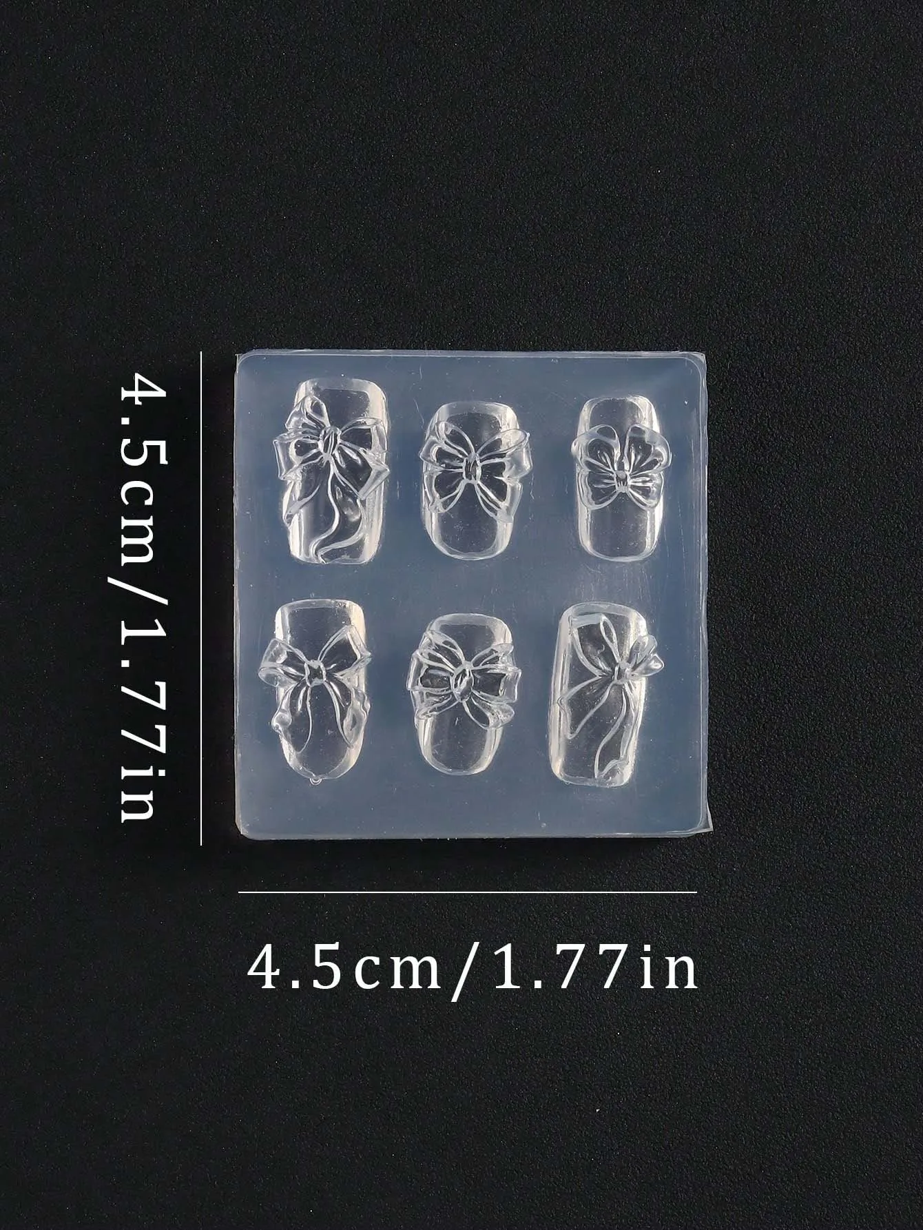 1PC 리본 보우낫 DIY 네일 3D 아트 실리콘 조각 몰드 템플릿 나비넥타이 장식 네일아트 몰드