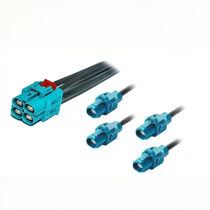 자동차 이더넷 E6K10D H-MTD 쿼드 투 싱글 커넥터 케이블 Ve-NET 2X2 투 1x1 CPA 커넥터 케이블