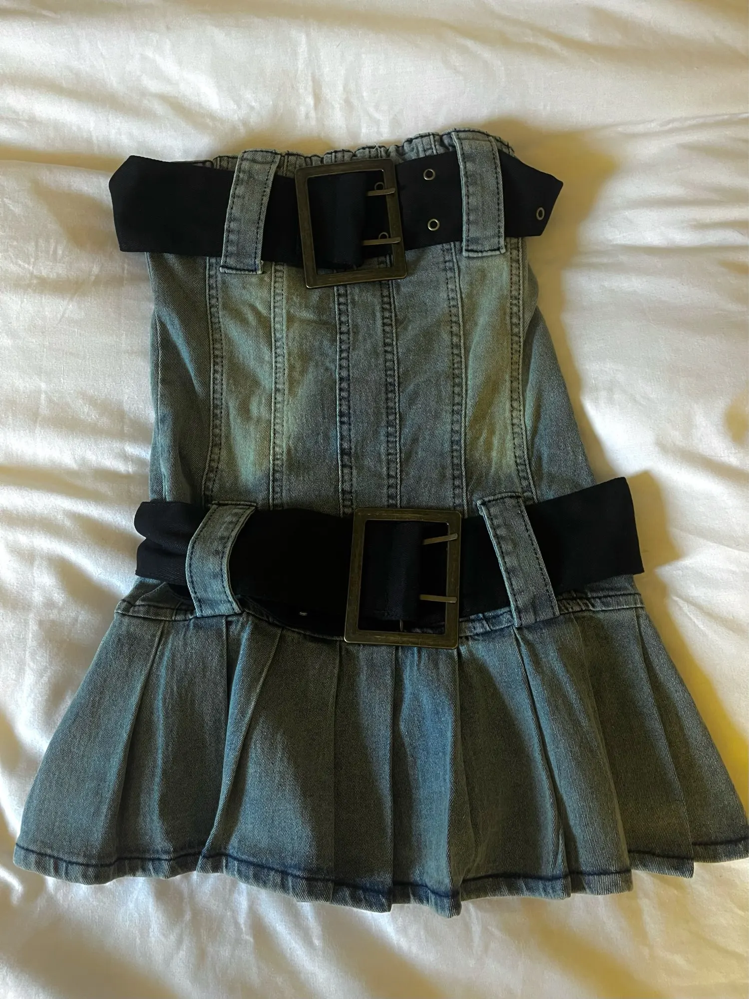 Vintage Y2K Denim Dress, customer photo