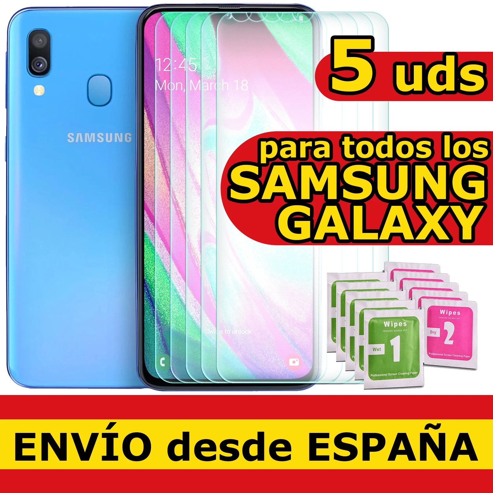 Pellicola Vetro Temperato Per Samsung Galaxy A13/A14/A33/A34/S21/S20+/S20/Fe/S7/S6/S4/J7/J6+/J6/J5/J4+/A71/A70S/A70/A52S/A52/A51/A50/A40/A21S/A20E/A10