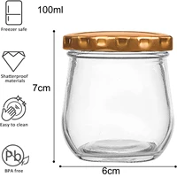 Mason Jars, 100ml Mason Jars Canning Jelly Jars with Lids, Ideal for Jam, Honey, Wedding Favors, Shower Favors, Spice Jar 2